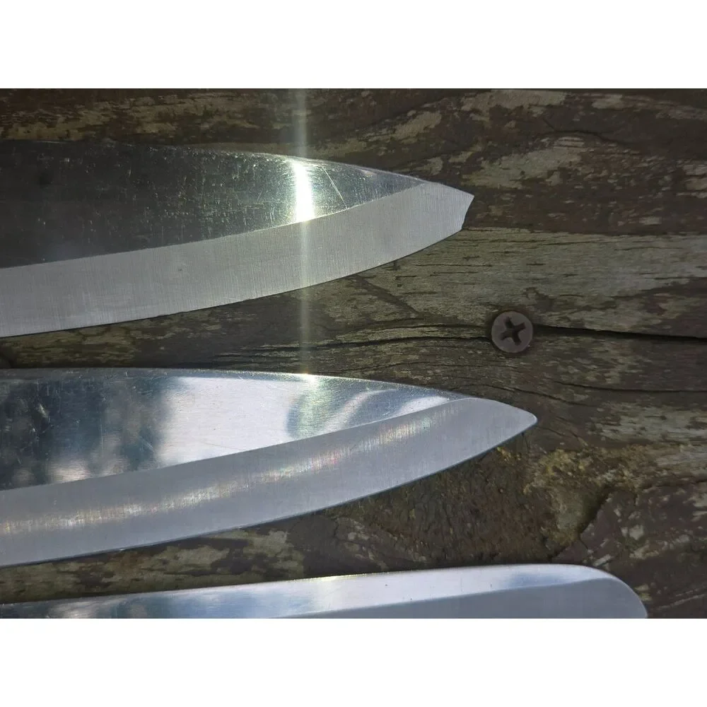 Vintage Maxam Steel 3 set Kitchen Knife Set,Full Tang Wood Handle Japan Cutlery
